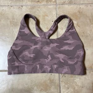 Athleta camo sports bra size Small